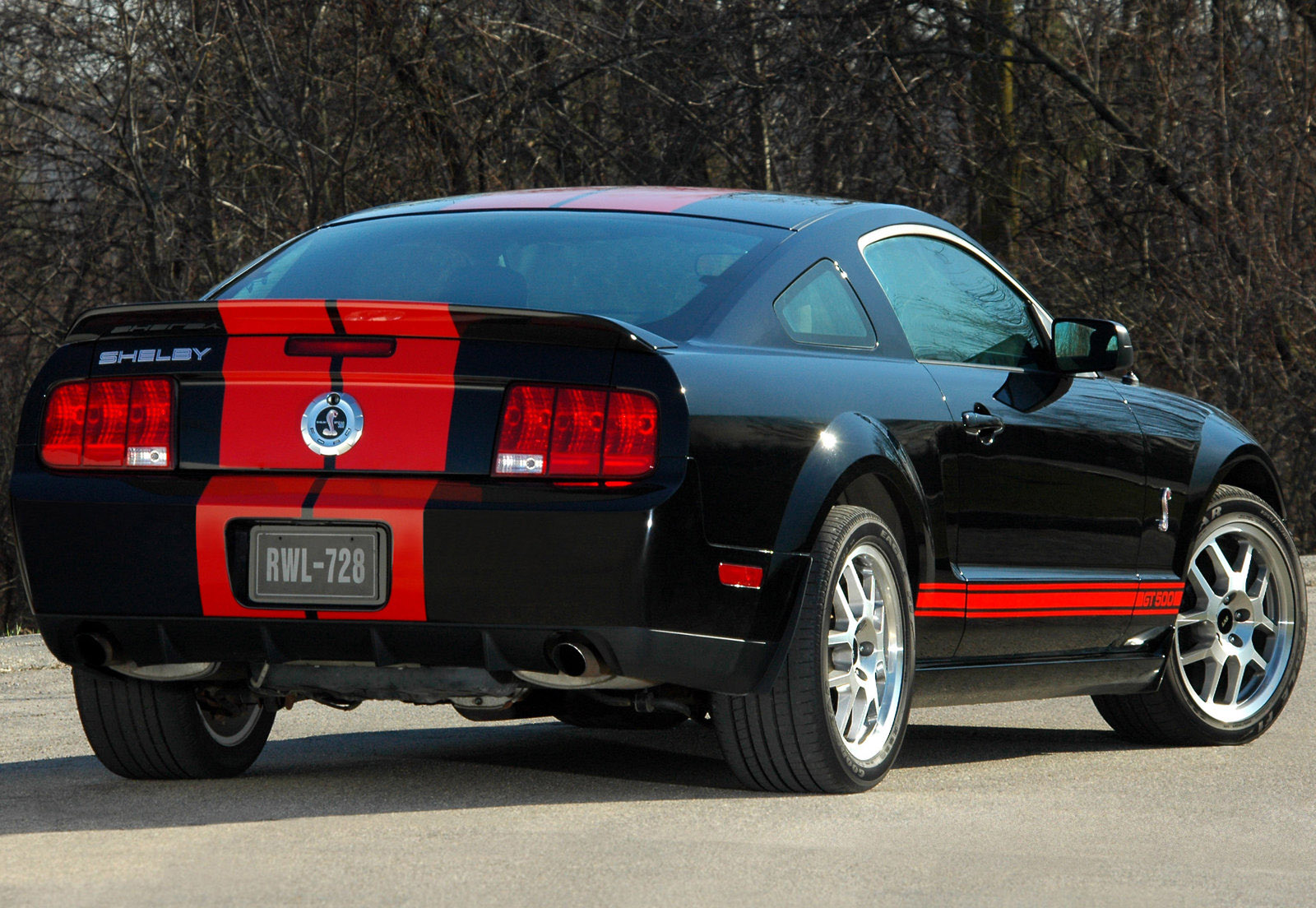 2007 Shelby Ford Mustang Gt500 Red Stripe Hd Pictures