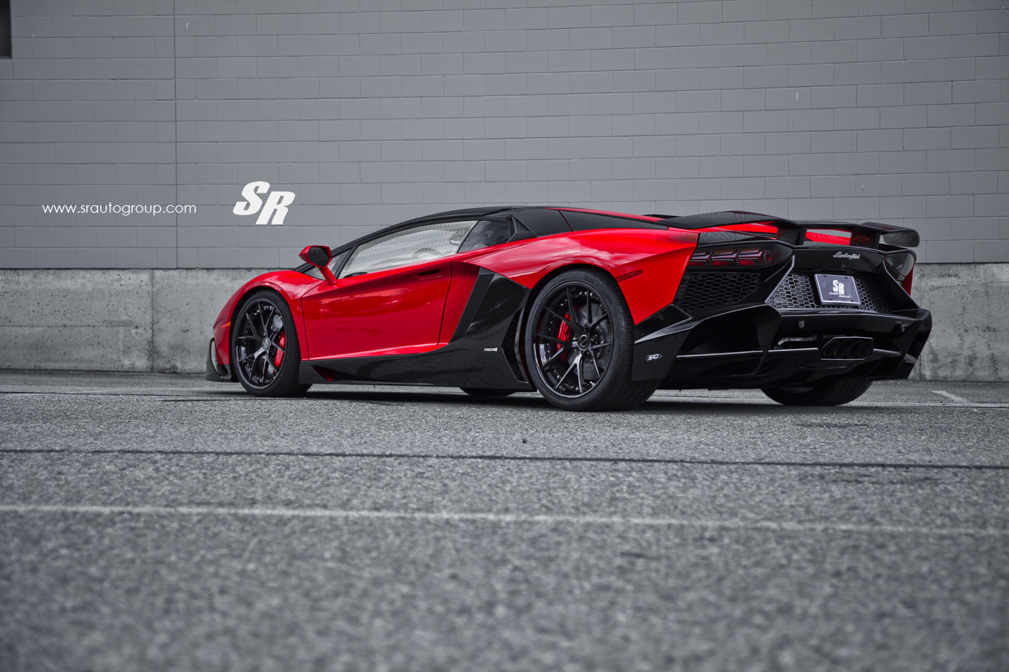 Lamborghini Aventador Red lp700 2015
