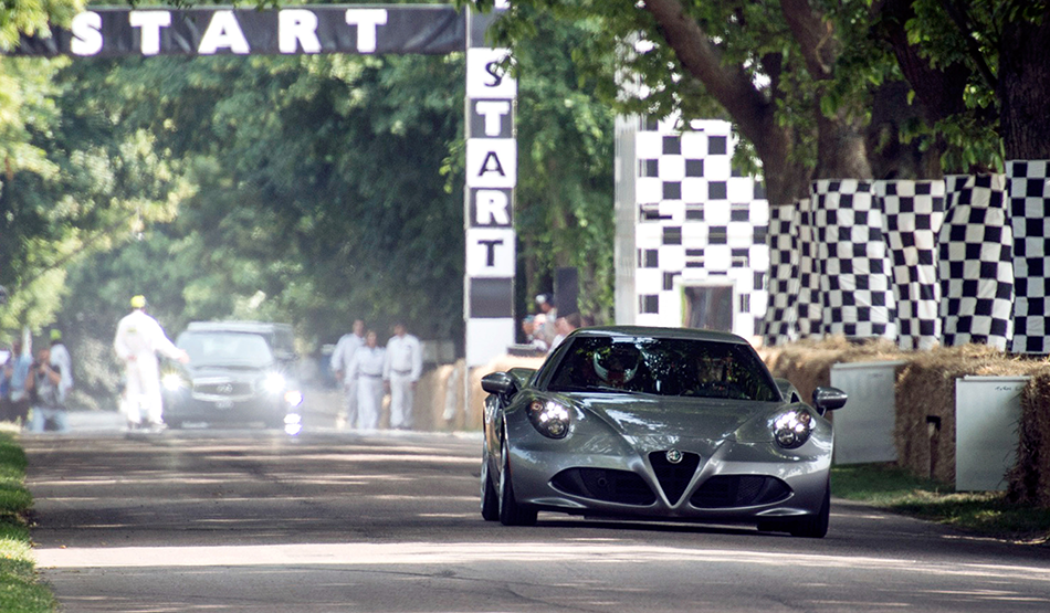 2013 Alfa Romeo 4C Goodwood Festival Front Angle