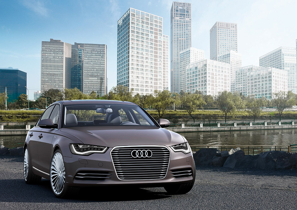 2012 Audi A6L E-Tron Concept Front Angle