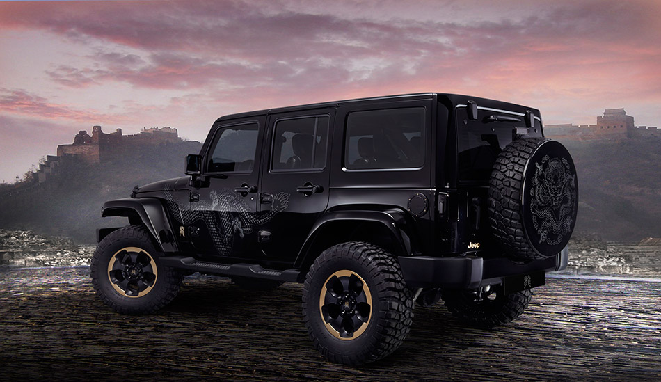 2012 Jeep Wrangler Dragon Design Concept Rear Angle