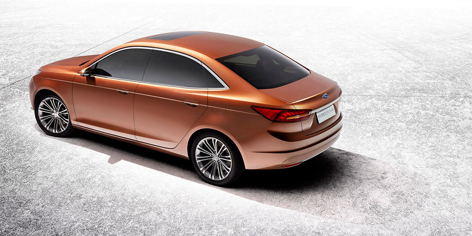 2013 Ford Escort Concept Rear Angle