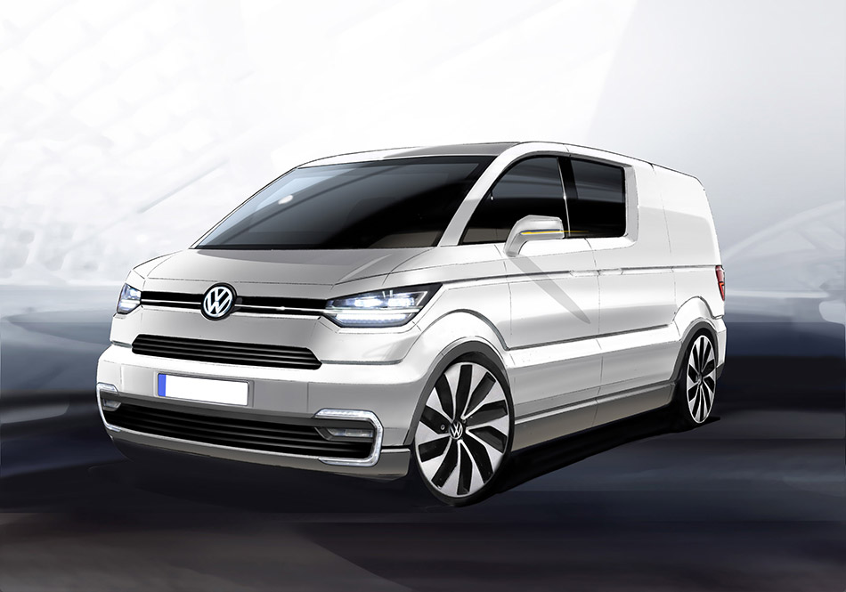 2013 Volkswagen e-Co-Motion Concept Front Angle