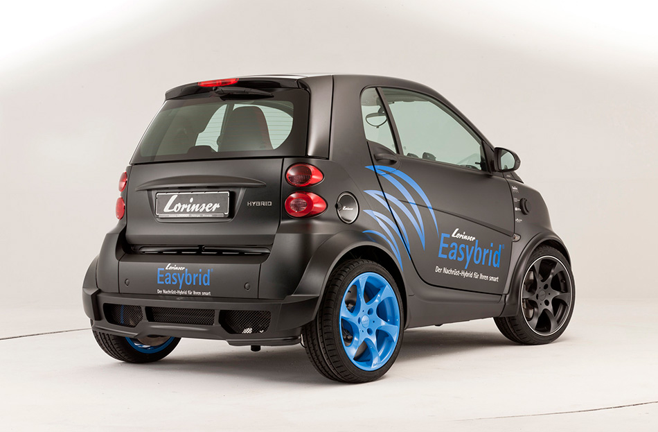 2011 Lorinser Smart ForTwo Easybrid Rear Angle