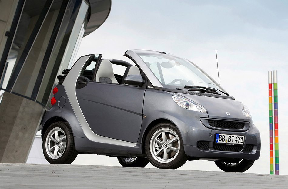 2012 Smart ForTwo Pearlgrey Front Angle