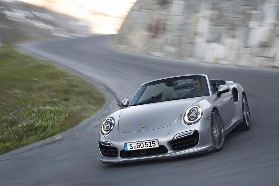 2014 Porsche 911 Turbo Cabriolet Front Angle
