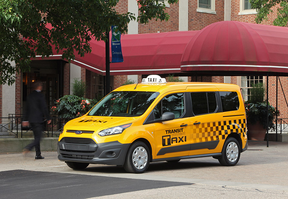 Ford Transit Connect Taxi Front Angle