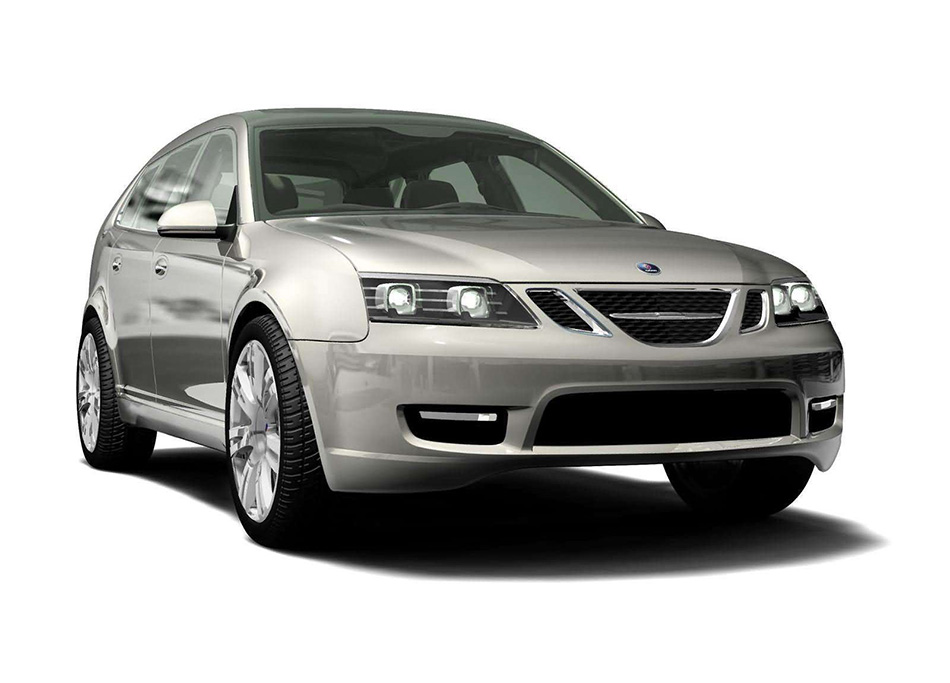 2003 Saab 93 SportHatch Concept Front Angle