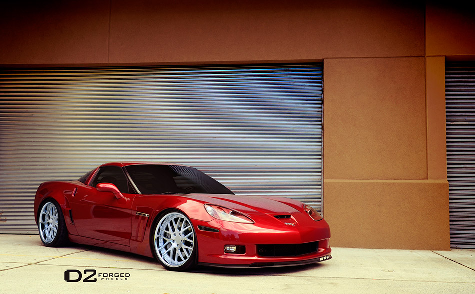 2013 D2FORGED Chevrolet Corvette Grand Sport Front Angle