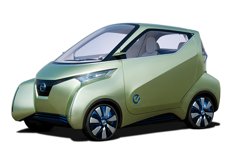 2012 Nissan PIVO 3 EV Concept Front Angle