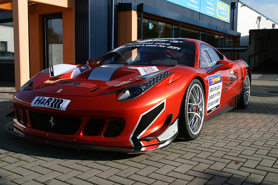 2013 Racing One Ferrari 458 Competition Front Angle