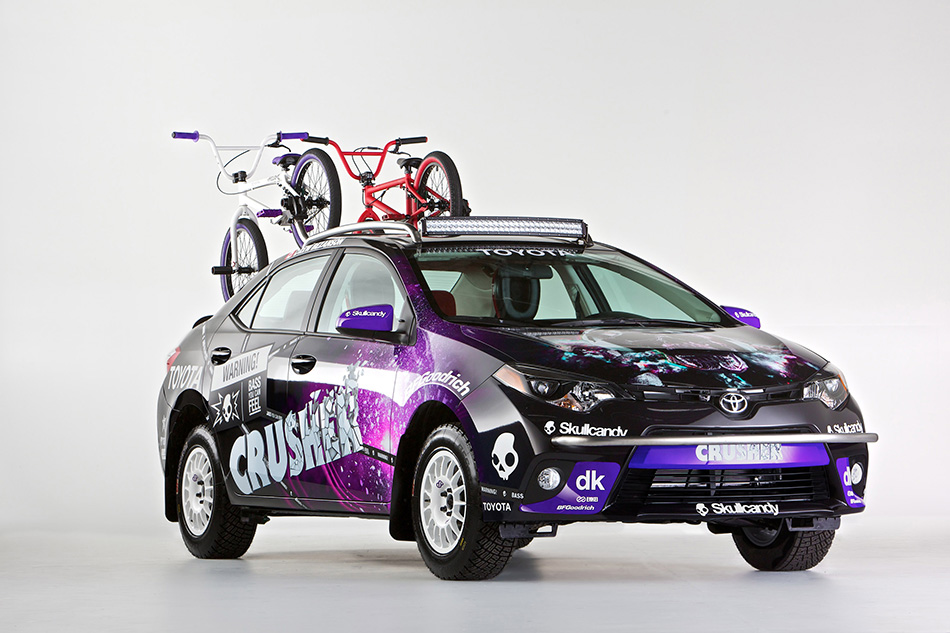 2013 Toyota Dream Build Challenge Crusher Corolla Front Angle