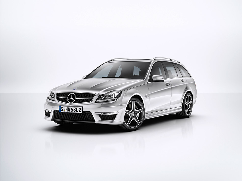 2012 Mercedes-Benz C63 AMG Estate Front Angle