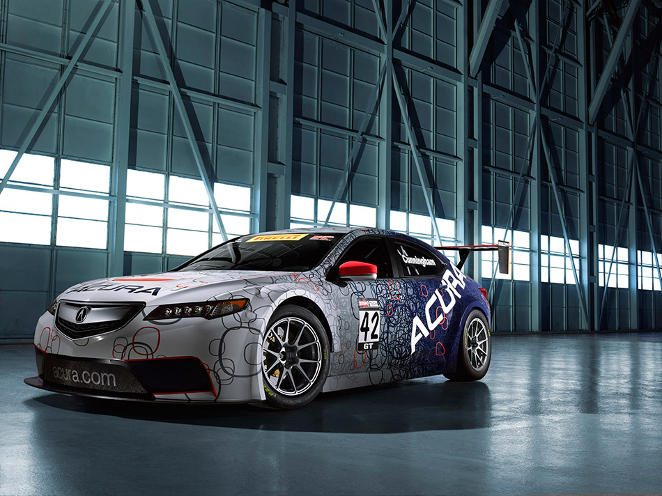 2015 Acura TLX GT Race Car Front Angle