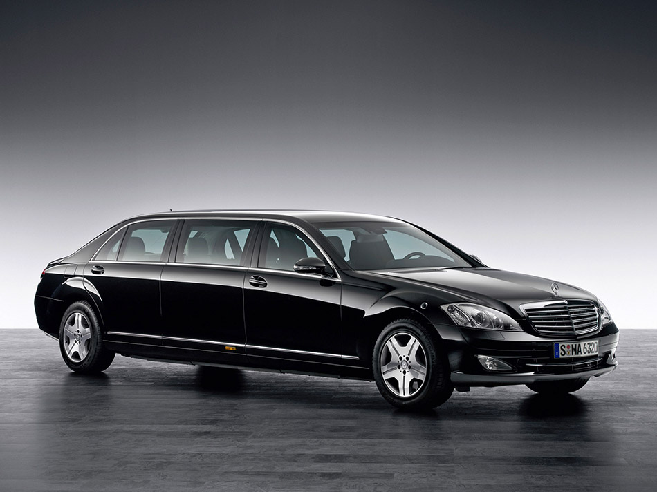 2008 Mercedes-Benz S 600 Guard Pullman Front Angle