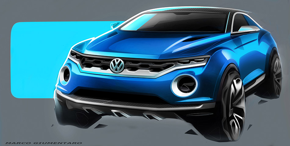 2015 Volkswagen T-ROC Concept Front Angle