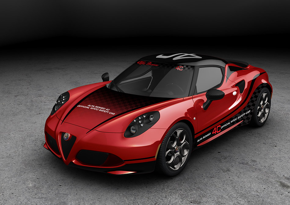 2014 Alfa Romeo 4C WTCC Safety Car Front Angle