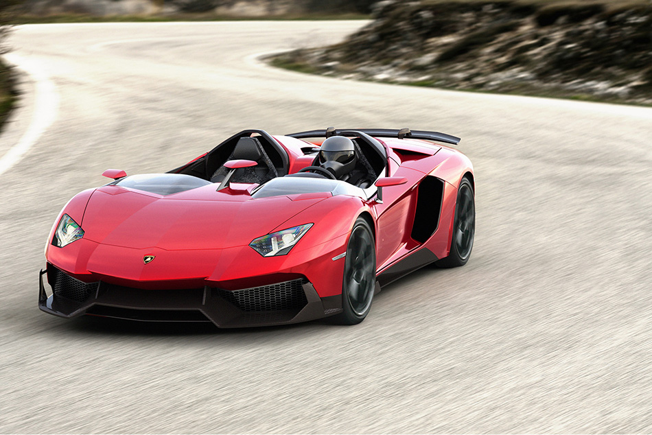 2012 Lamborghini Aventador J Concept Front Angle