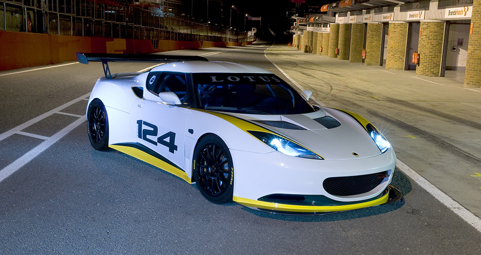 2010 Lotus Evora Type 124 Endurance Racecar Front Angle