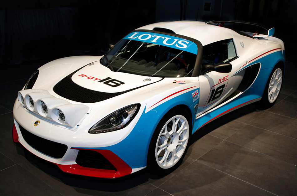 2012 Lotus Exige R-GT Rally Car Front Angle