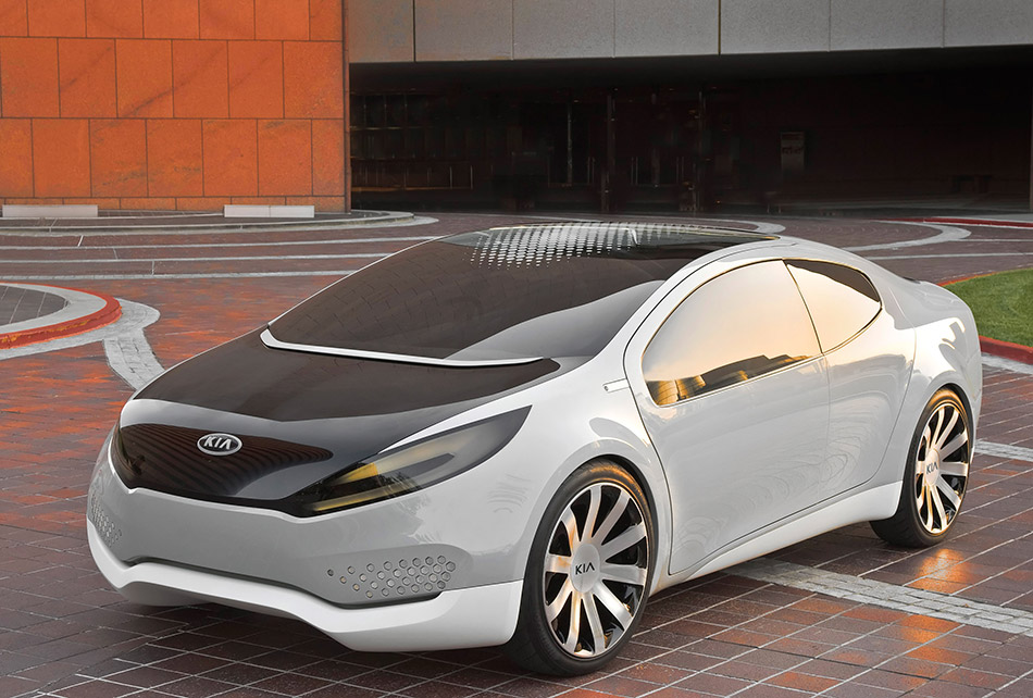 2010 Kia Ray Plug-in Hybrid Concept Front Angle