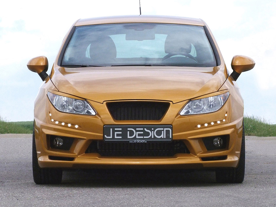 2012 JE Design Seat Ibiza 6J Gold Front Angle