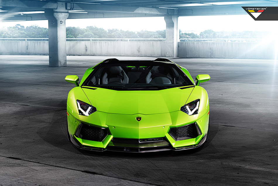 2014 Vorsteiner Lamborghini Aventador-V Roadster Front Angle