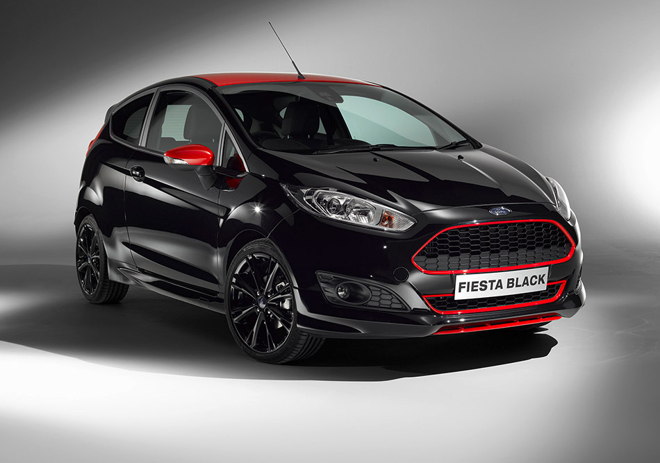 2014 Ford Fiesta Red-Black Edition Front Angle