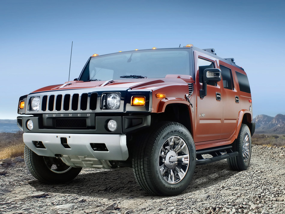 2009 Hummer H2 Black Chrome Limited Edition Front Angle