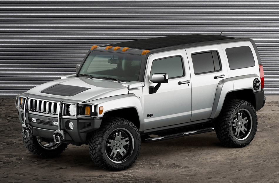 2007 Hummer H3 Open Top Front Angle