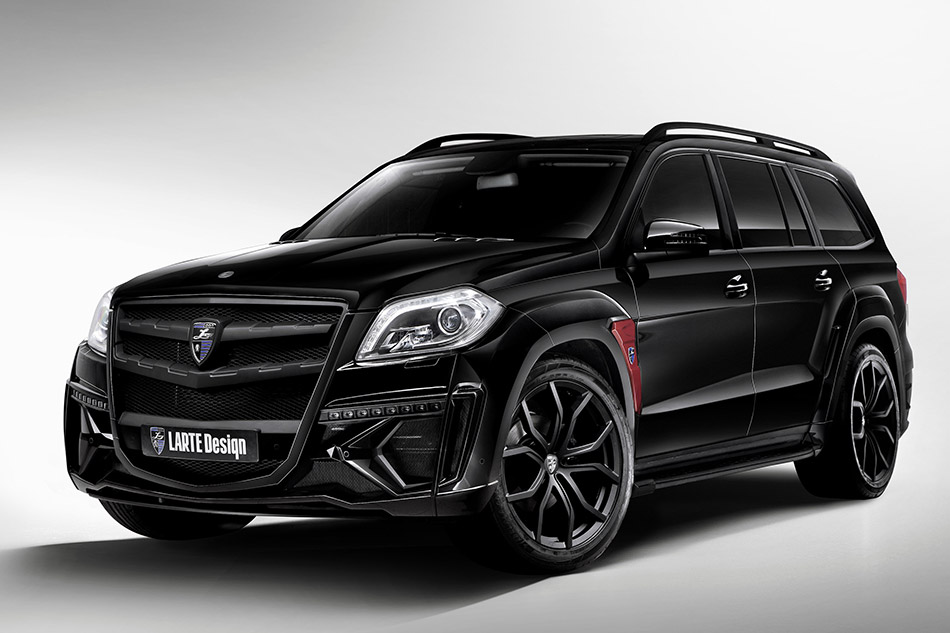 2014 Larte Mercedes-Benz GL Black Crystal Front Angle