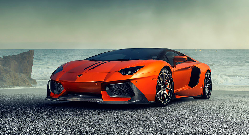 2014 Vorsteiner Lamborghini Aventador-V Front Angle
