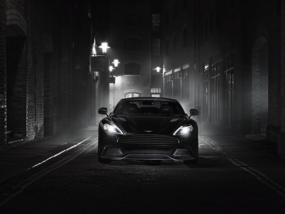 2015 Aston Martin Vanquish Carbon Black Front Angle