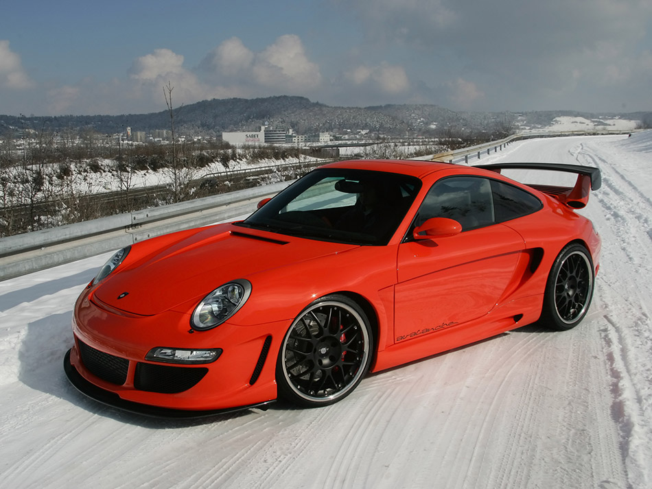 2006 Gemballa Porsche GTR 650 Evo Orange Front Angle