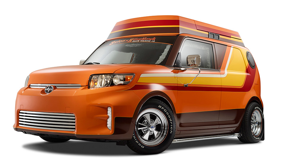 2014 Scion x Riley Hawk Skate Tour xB Front Angle