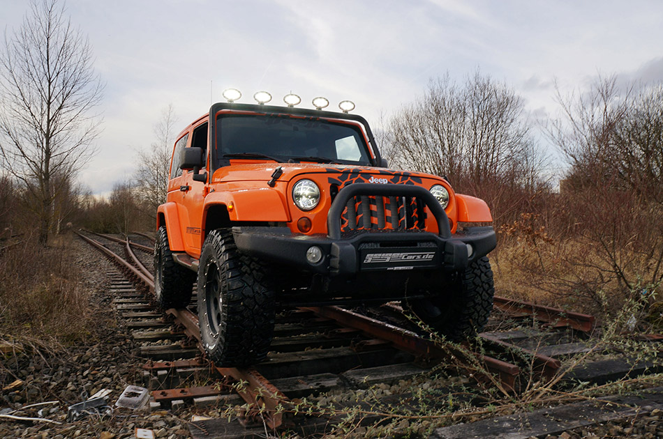 2015 GeigerCars Jeep Wrangler Sport Supercharged Front Angle