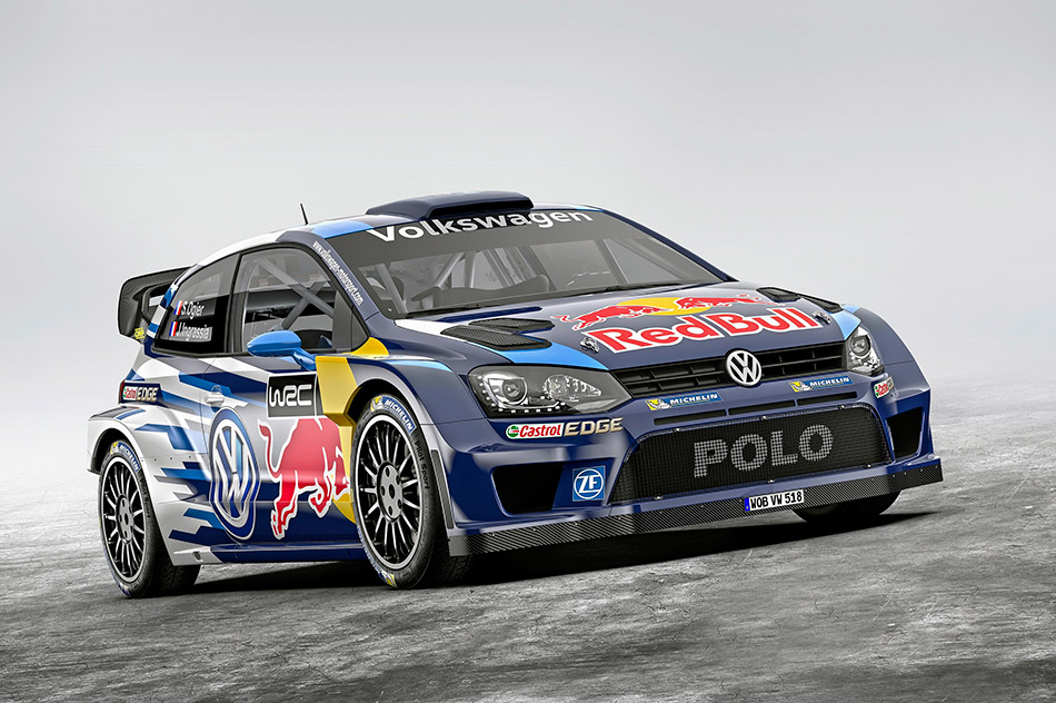 2015 Volkswagen Polo R WRC Racecar Front Angle