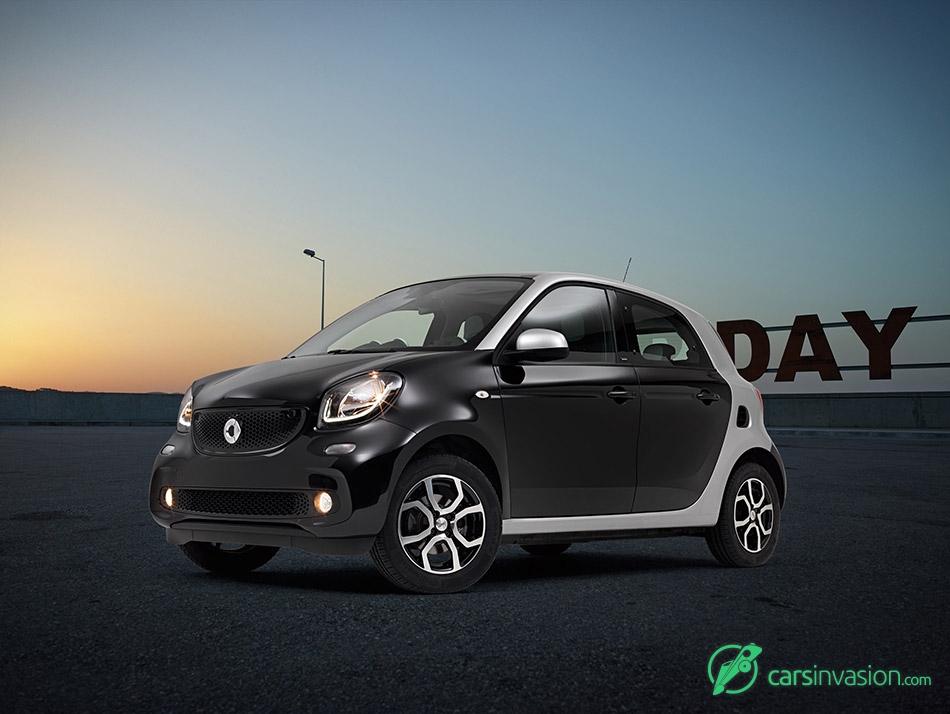 2015 Dezent Smart ForFour TS dark Front Angle