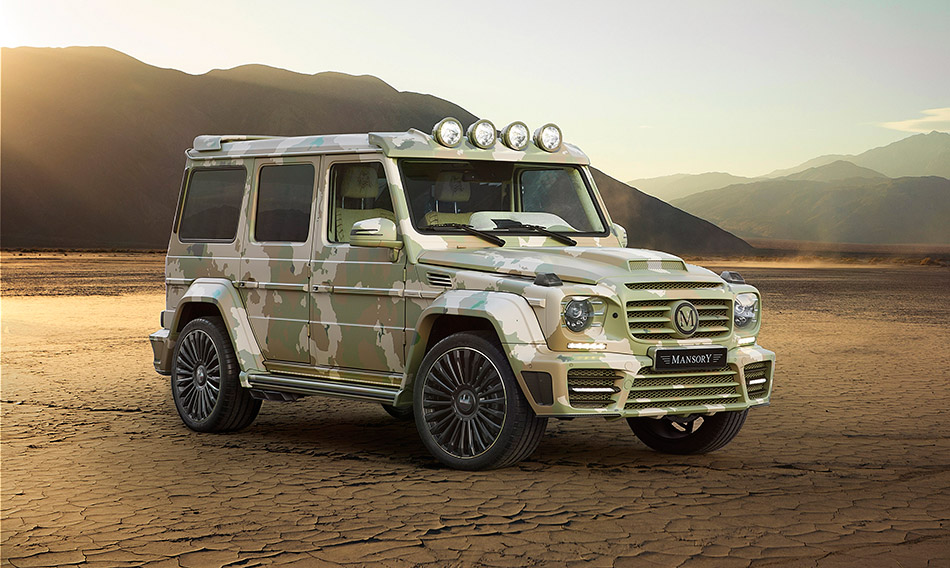 2015 Mansory Mercedes-Benz G63 AMG Sahara Edition Front Angle