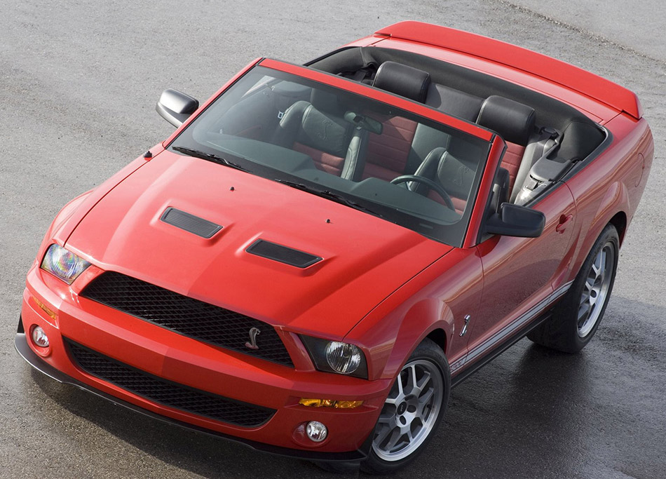 2007 Shelby Ford Mustang GT500 Convertible Front Angle