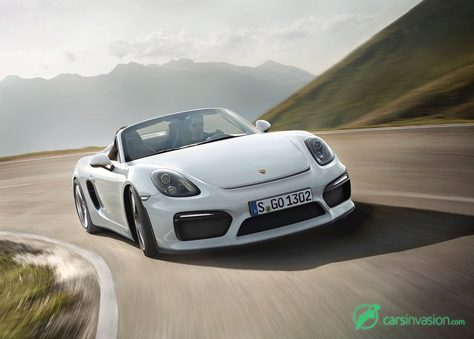 2016 Porsche Boxster Spyder Front Angle