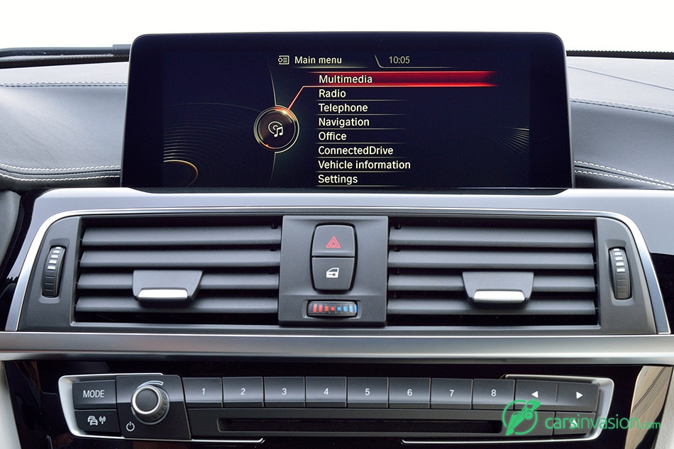 2016 BMW 3-Series Display Main Menu