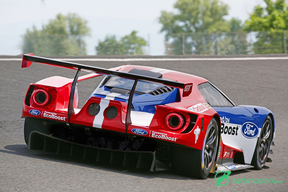 2016 Ford GT Le Mans Racecar Rear Angle