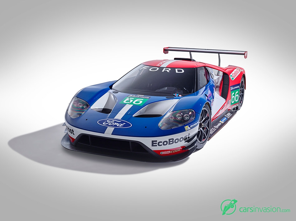 2016 Ford GT Le Mans Racecar Front Angle