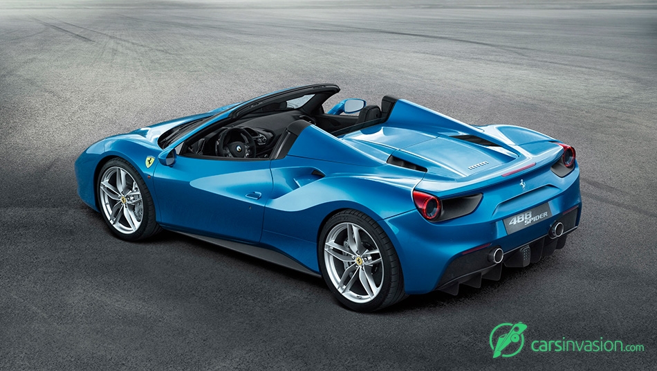 2016 Ferrari 488 Spider Rear Angle