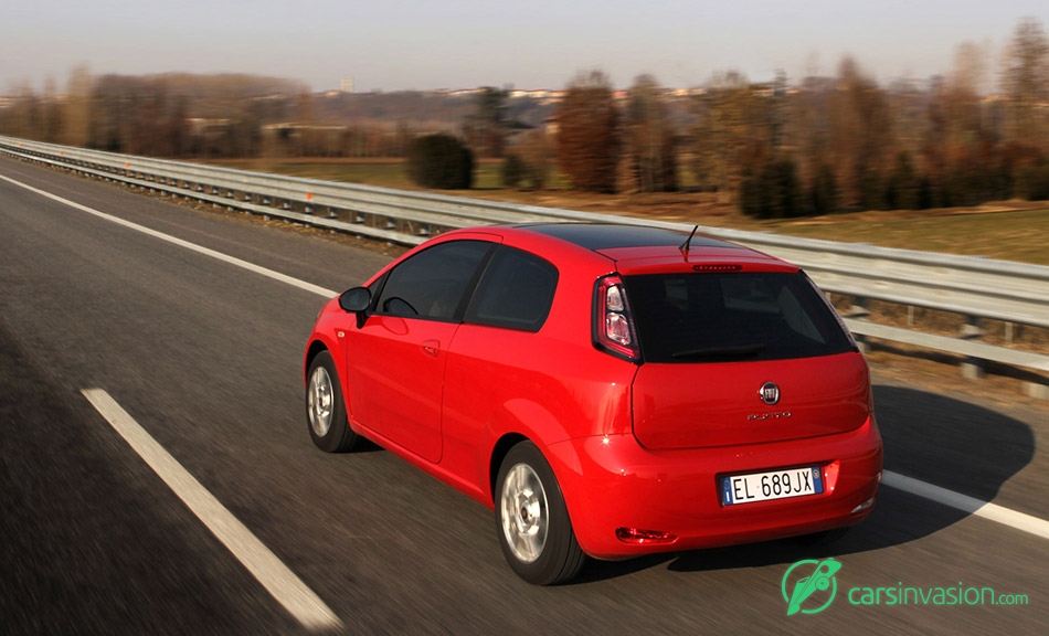 2012 Fiat Punto Rear Angle