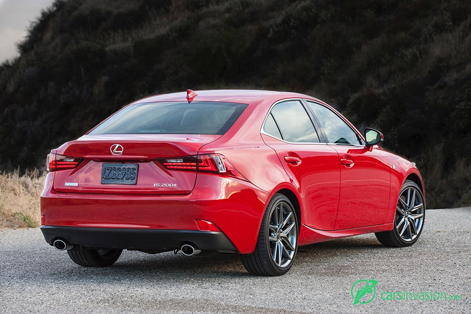 2016 Lexus IS F-Sport Rear Angle