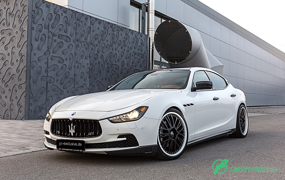 2015 GS Exclusive Maserati Ghibli EVO Front Angle