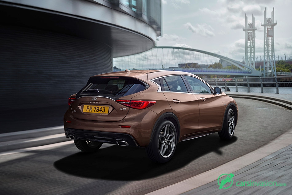 2016 Infiniti Q30 Rear Angle