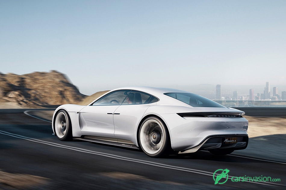 2015 Porsche Mission E Concept Rear Angle